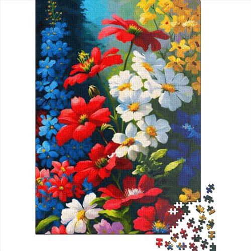 Blumenmalerei-Puzzle, Anti-Stress-Puzzle, 100% recyceltes Karton-Puzzle für Kinder und Erwachsene ab 12 Jahren, Halloween-Geschenke, 38x26cm/1000 Teile Blumenmalerei-Puzzle, Anti-Stress-Puzzle, 100% recyceltes Karton-Puzzle für Kinder und Erwachsene ab 12 Jahren, Halloween-Geschenke, 38x26cm/1000 Teile von XJmoney