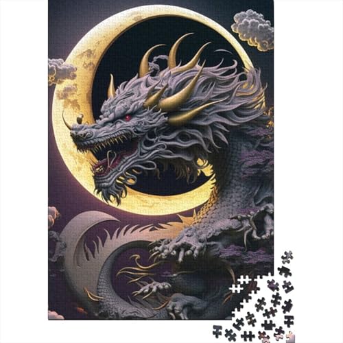 Brave Dragon 1000-teiliges Puzzle für Erwachsene, Puzzle 1000 Teile, DIY-Puzzle-Spielzeug als Geburtstagsgeschenk, 1000 Teile (75 x 50 cm) von XJmoney