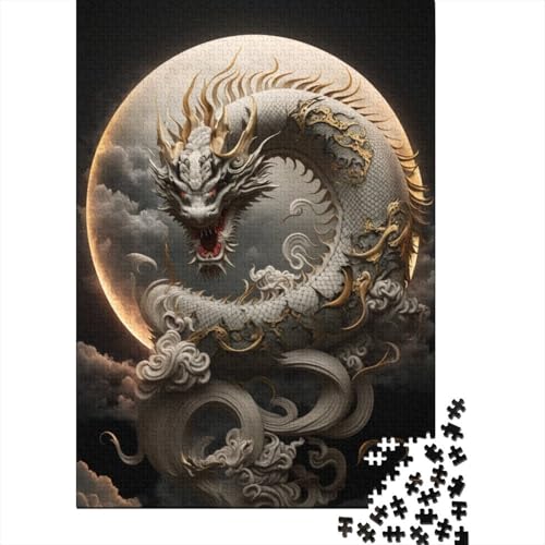 Brave Dragon Puzzle 500 Teile für Erwachsene, 500-teiliges Puzzle, Familienaktivitäts-Puzzle, Lernspiele, 500 Teile (52 x 38 cm) von XJmoney