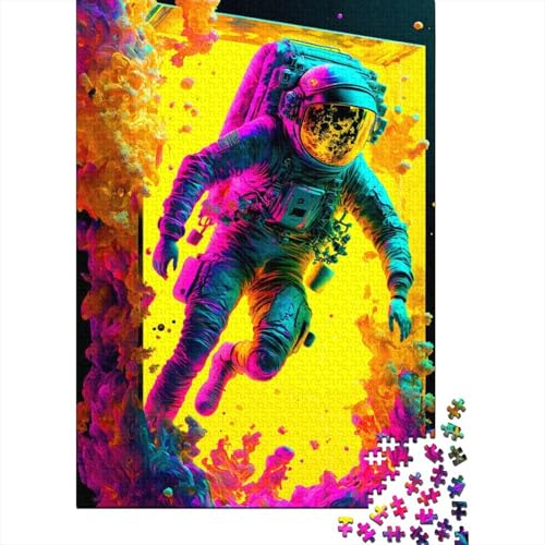 Buntes Astronaut7-Puzzle mit 1000 Teilen für Erwachsene, Puzzle für Teenager, Familienunterhaltungsspielzeug, 1000 Teile (75 x 50 cm) von XJmoney