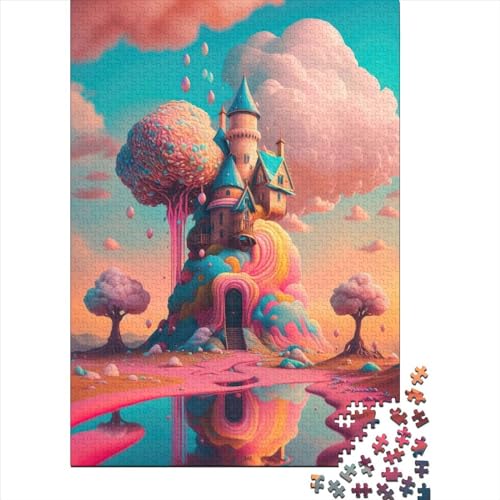 Candyland-Puzzle mit 1000 Teilen für Kinderzimmer, Puzzle für Erwachsene, Puzzles für Teenager, Geschenke, nachhaltiges Puzzle für Erwachsene | Spiele 1000 Teile (75 x 50 cm) von XJmoney