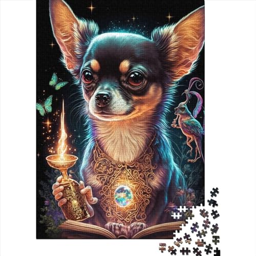 Chihuahua Dog54 Puzzle für Erwachsene, Lernspiele, 300 Teile (40 x 28 cm) von XJmoney