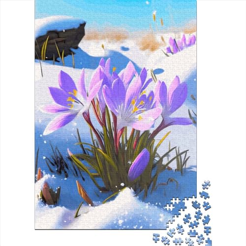 Crocus Puzzles 500 Teile Puzzle für Erwachsene für Kinder Lernspiel Herausforderungsspielzeug 500 Teile (52x38cm) Gelegenheitspuzzlespiele Raumdekorationen von XJmoney