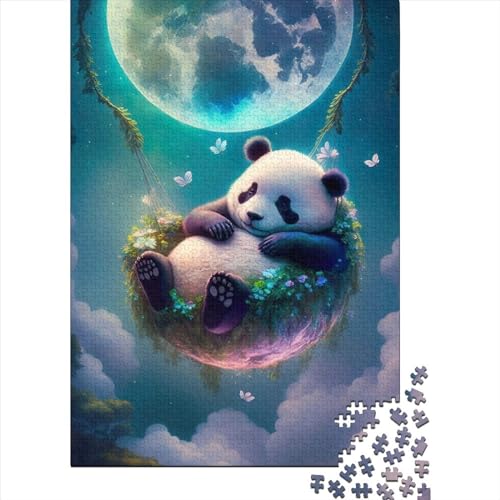 Der verzauberte Panda - Puzzle für Erwachsene, Denkspiel, Puzzlespielzeug für Kinder, 300 Teile (40 x 28 cm) von XJmoney