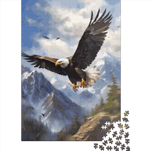 Eagle Mountains-Puzzle für Erwachsene 500 Teile Holzpuzzle für Kinder Lernspiel Herausforderungsspielzeug 500 Teile (52 x 38 cm) Gelegenheitspuzzlespiele Raumdekorationen von XJmoney