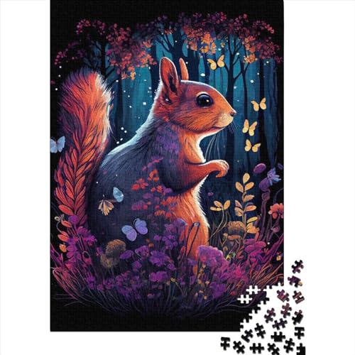 Eichhörnchen-Wald-Puzzle für Erwachsene, Denkspiel, Puzzle-Spielzeug für Kinder, 1000 Teile (75 x 50 cm) von XJmoney