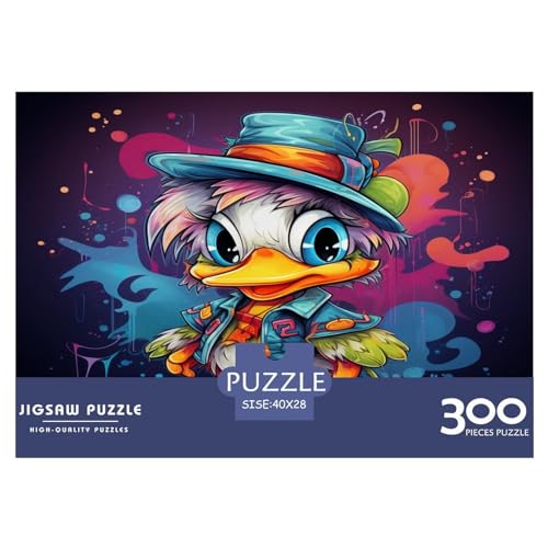 Entenpuzzle für Erwachsene, 300 Teile, klassisches Puzzle, Holzpuzzle, Wandkunst, einzigartiges Spielzeug, Geschenk, 300 Stück (40 x 28 cm) von XJmoney