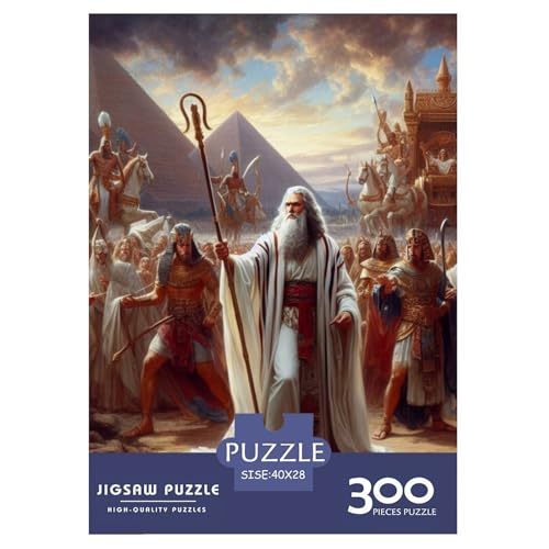 Exodus Puzzle 300 Teile Puzzle für Erwachsene, Puzzles aus Holz, nachhaltiges Puzzle für Erwachsene | Spiele 300 Teile (40 x 28 cm) von XJmoney