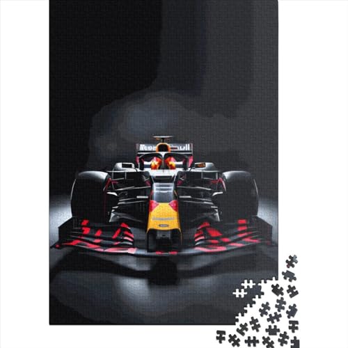 F1-Rennpuzzle für Kinder und Jugendliche, 500 Teile, Holzpuzzle für Kinder und Jugendliche, Lernspiele für zu Hause, DIY-Spielzeug, 500 Teile (52 x 38 cm), Gelegenheits-Puzzlespiele von XJmoney