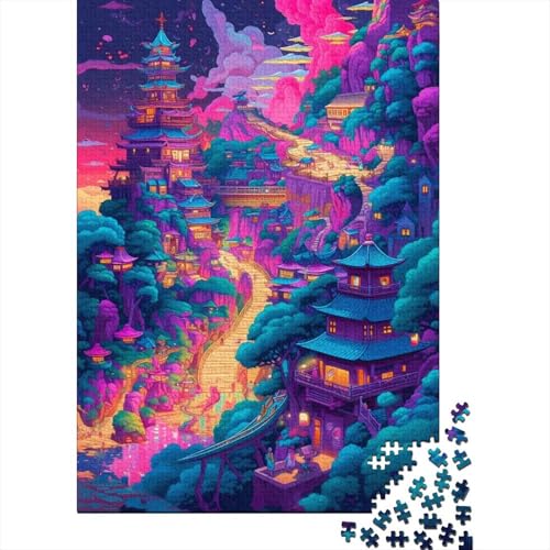 Fantasielandschaft, 6 Puzzles mit 500 Teilen für Erwachsene, 500-teiliges Puzzle, Familienaktivitäts-Puzzle, Lernspiele, 500 Teile (52 x 38 cm) von XJmoney