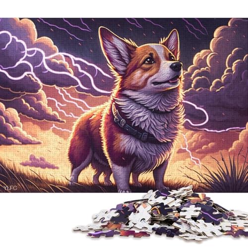 Fantasy Art Corgi Puzzle 500 Teile Kreatives rechteckiges großes Familienpuzzlespiel Kunstwerk für Kinder und Teenager 500 Teile (52 x 38 cm) von XJmoney