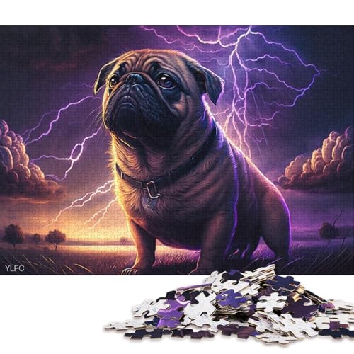 Fantasy Art Mops Puzzle 500 Teile Puzzle für Kinder, Denkspiel, Puzzlespielzeug für Kinder, 500 Teile (52 x 38 cm) von XJmoney