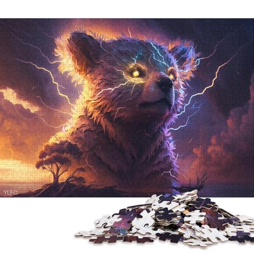 Fantasy Koala Puzzle 1000 Teile für Kinder Puzzle für Kinder 1000-teiliges Puzzle Lernspiele 1000 Teile (75 x 50 cm) von XJmoney