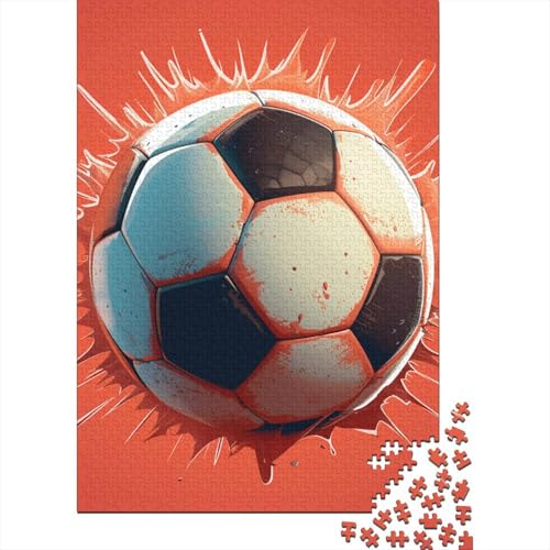 Fußball-Puzzles für Erwachsene und Jugendliche, Puzzles aus Holz, Spielspielzeug für Erwachsene, 1000 Teile (75 x 50 cm) von XJmoney