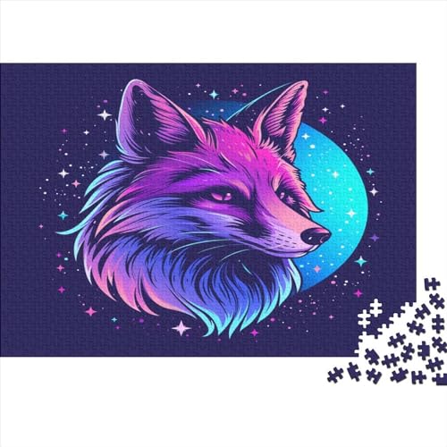 Galactic Fox 1000-teiliges Puzzle für Erwachsene, Spielzeug, Denkspiel, Lernspiel für Erwachsene, Stressabbau, Heimdekoration, Puzzle 1000 Teile (75 x 50 cm) von XJmoney