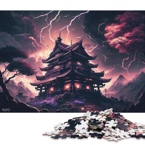 Japanische Tempel-Puzzles für Kinder, 500-teiliges Puzzle für Kinder, lustiges Puzzle-Dekomprimierungsspiel, 500 Teile (52 x 38 cm) von XJmoney