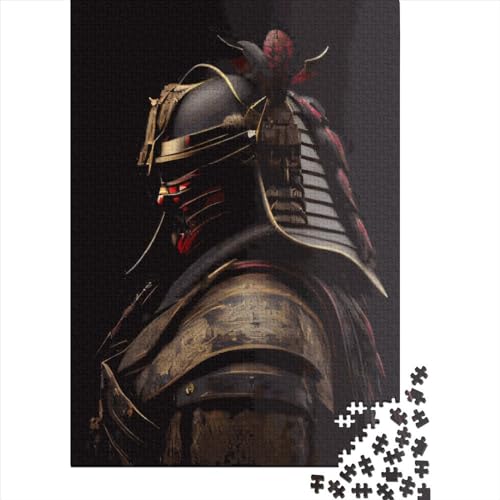 Japanischer Shogun-Krieger-Puzzle 500 Teile. Holzpuzzle für Kinder und Teenager. Puzzle für Kinder und Teenager. 500 Teile (52 x 38 cm). Gelegenheits-Puzzlespiele von XJmoney