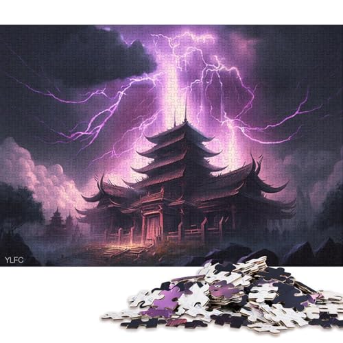 Japanischer Tempel, 500-teiliges Puzzle für Kinder, Puzzles für Teenager, Geschenke, Puzzles zum Entspannen, Puzzlespiele, Denksport-Puzzle, 500 Teile (52 x 38 cm) von XJmoney