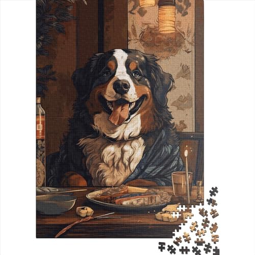 Japanisches Berner Berg-Puzzle, schwierig, 100 % recycelter Karton, für Kinder und Erwachsene ab 12 Jahren, Ostergeschenk, 70 x 50 cm, 1000 Teile von XJmoney