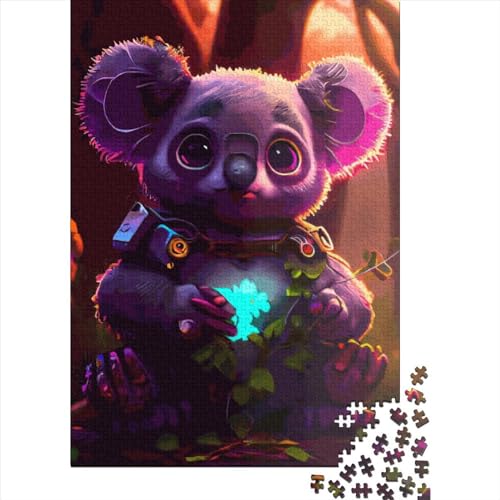 Koala-Puzzle, 300 Teile, Holzpuzzle für Kinder und Teenager, Puzzle für Kinder und Teenager, 300 Teile (40 x 28 cm), Familie von XJmoney