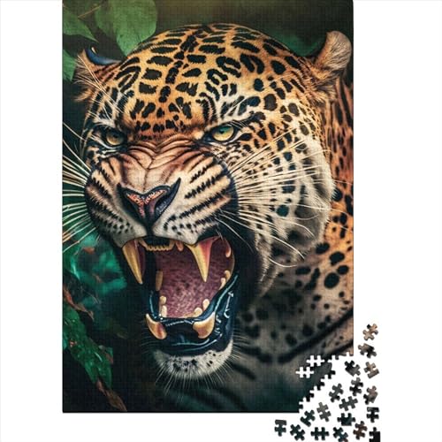 Kreatives Jaguar-Puzzle für Erwachsene, Puzzles für Kinder, anspruchsvolle Spiele für die ganze Familie, Spielzeug, 1000 Teile (75 x 50 cm) von XJmoney