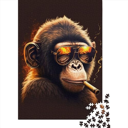 Kreatives Marihuana-Puzzle von Monkey85 für Erwachsene, Puzzles für Kinder, anspruchsvolle Spiele für die ganze Familie, Spielzeug, 1000 Teile (75 x 50 cm) von XJmoney