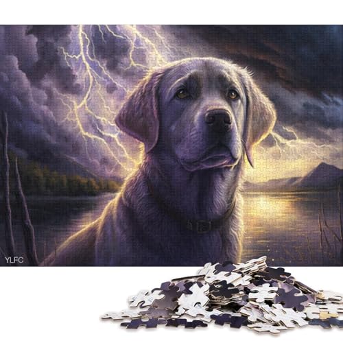 Labrador Dreams Puzzle 1000 Teile Puzzle für Kinder, Denkspiel, Puzzlespielzeug für Kinder, 1000 Teile (75 x 50 cm) von XJmoney