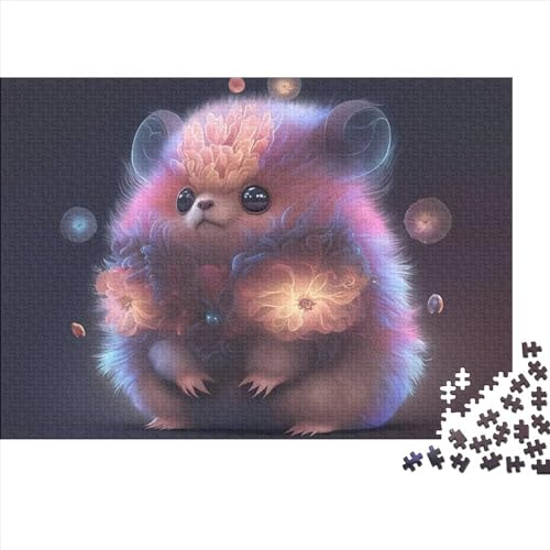 Leuchtender Hamster, 1000-teiliges Puzzle für Erwachsene, Spielzeug, Denkspiel, Lernspiel für Erwachsene, Stressabbau, Heimdekoration, Puzzle 1000 Teile (75 x 50 cm) von XJmoney