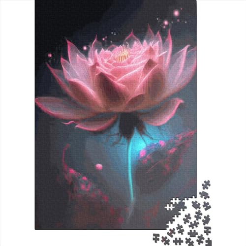 Lotus Puzzle 300 Teile Geschenkpuzzle für Kinder und Teenager ab 12 Jahren Gelegenheitsspiele Raumdekoration 300 Teile (40 x 28 cm) Familie von XJmoney