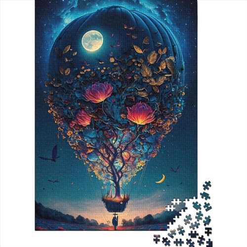 Luftballonpuzzle im Weltraum 3 rechteckiges Papierpuzzle Lernspiel für Erwachsene Geburtstagsgeschenk für Jugendliche 38 x 26 cm / 1000 Teile von XJmoney