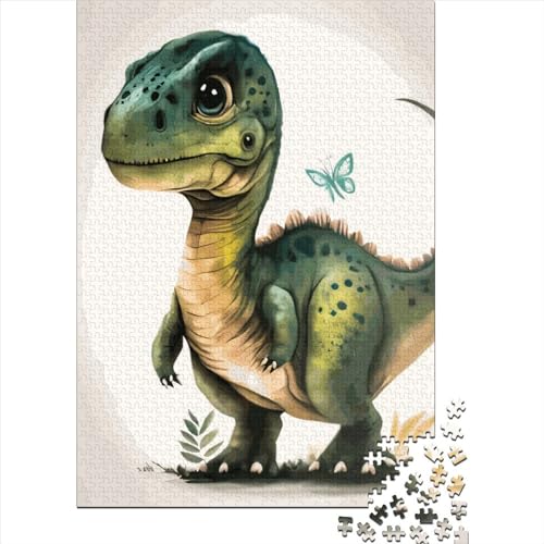 Lustiges Drachen-Baby-Puzzle, 100 % recycelter Karton, für Jungen oder Mädchen, Geschenk zum Kindertag, 38 x 26 cm, 1000 Teile von XJmoney