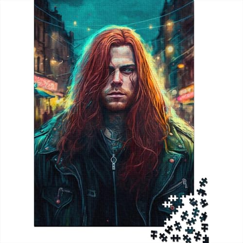 Metalhead (2) Puzzle für Erwachsene, 1000 Teile, Puzzle für Erwachsene, Puzzle aus Holz, kreativ für Erwachsene, anspruchsvolles Spiel, 1000 Teile (75 x 50 cm) von XJmoney