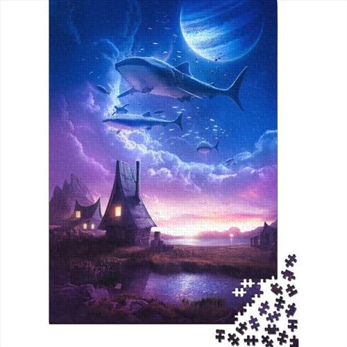 Mystische Welten, Holzpuzzle für Erwachsene, rechteckiges Puzzle, Erwachsene, Spiel, 1000 Teile (75 x 50 cm) von XJmoney