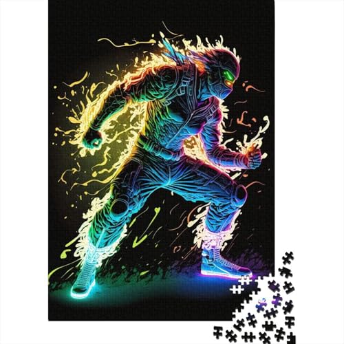 Neon Speed 300-teiliges Puzzle | Puzzle | Nachhaltiges Puzzle für Erwachsene | Hochwertiges Puzzle aus 100% Holz | Lustige Spiele, 300 Teile (40 x 28 cm) von XJmoney