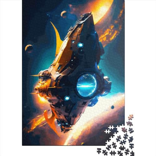 Nukleares Weltraumpuzzle, Rechteckiger Karton, 100% Recycelt, für Jungen und Mädchen, Halloween-Geschenke, 70 x 50 cm/1000 Teile von XJmoney