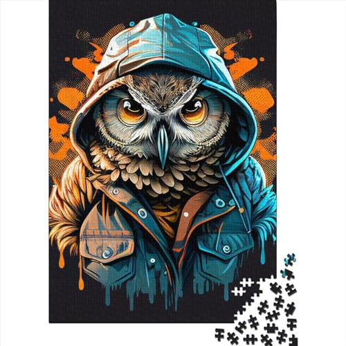 Owl41 Puzzle Spielzeug Lernspiel 100% recycelter Karton Puzzle für Kinder Erwachsene Geschenke zum Kindertag 38 x 26 cm / 1000 Stück von XJmoney