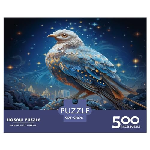 Partridge Leichte Puzzles für Erwachsene, 500-teilige Puzzles, Holzpuzzles, einzigartige Heimdekoration und Geschenke, 500 Stück (52 x 38 cm) von XJmoney