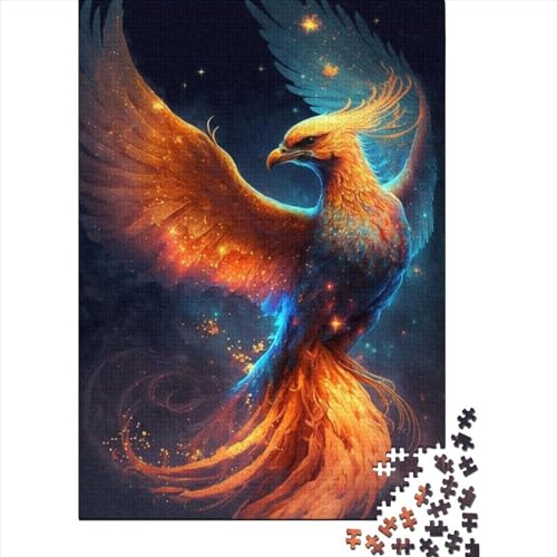 Phoenix Bird 3 Puzzle für Erwachsene, Denkspiel, Puzzlespielzeug für Kinder, 500 Teile (52 x 38 cm) von XJmoney