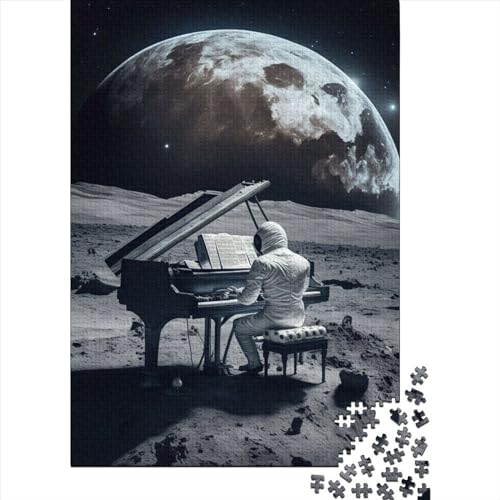 Piano in Space3 Puzzle, 300 Teile, für Kinder, Puzzles für Kinder, Puzzles für Kinder, Teenager, Mann, Frau, Geschenk, 300 Teile (40 x 28 cm), Familie von XJmoney