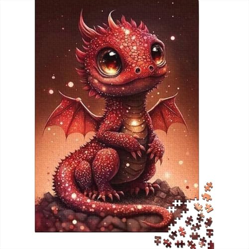 Puzzle, 300 Teile, Art Dragon, Puzzle für Erwachsene und Holzpuzzle, geeignet für Personen ab 18 Jahren, lustige Puzzlespiele, 300 Teile (40 x 28 cm) von XJmoney