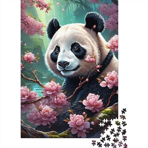 Puzzle 1000 Teile, Art Animal Panda Puzzle, Holzpuzzle für Erwachsene und ab 18 Jahren, Denkspiel, 1000 Teile (75 x 50 cm) von XJmoney