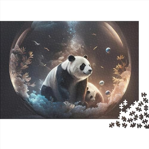 Puzzle 1000 Teile, Art Panda Puzzle, Jungen und Mädchen, Schwierigkeitsgrad Puzzle, Lernspiele, Spielzeug, Familiendekoration, 1000 Teile (75 x 50 cm) von XJmoney