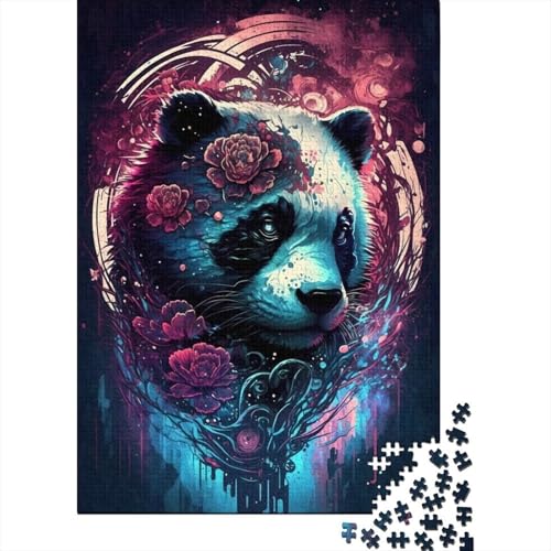 Puzzle 1000 Teile, Panda Whimsy Jigsaw, Puzzle für Jungen und Mädchen, Lernspiel, Spielzeug, Familiendekoration, 1000 Teile (75 x 50 cm) von XJmoney