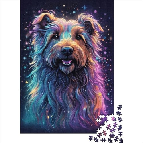 Puzzle 1000 Teile für Kinder Art Galaxy Dogs Puzzles für Kinder Holzbrettpuzzles für Familienspaß und Spieleabend 1000 Teile (75 x 50 cm) von XJmoney