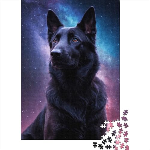 Puzzle 300 Teile Art Space Dogs Puzzles Holzpuzzles für Kinder ab 18 Jahren Denkspiel 300 Teile (40x28cm) von XJmoney