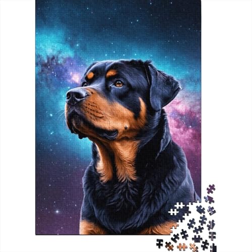 Puzzle 500 Teile Art Space Dogs Puzzles Holzpuzzles für Kinder ab 18 Jahren Denkspiel 500 Teile (52 x 38 cm) von XJmoney