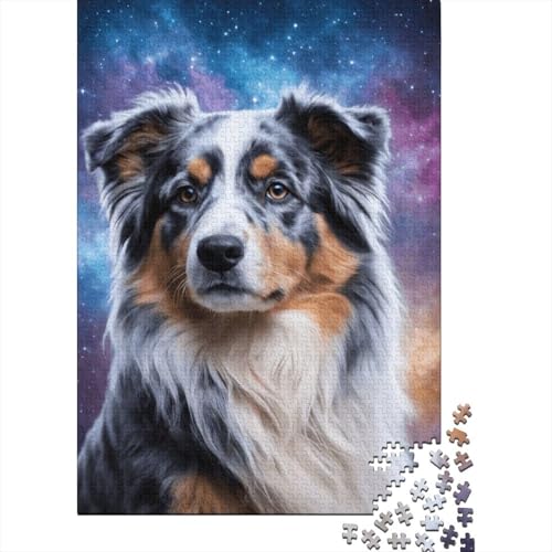 Puzzle 500 Teile Art Space Dogs Puzzles Holzpuzzles für Kinder ab 18 Jahren Denkspiel 500 Teile (52 x 38 cm) von XJmoney