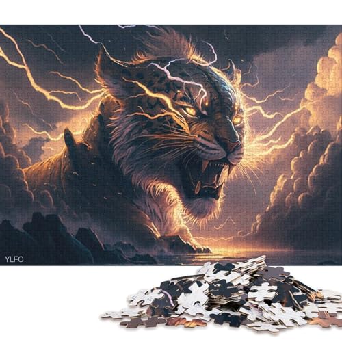 Puzzle Art Dream Tiger, 500-teiliges Puzzle, Puzzle für Kinder und herausfordernde Familien, 500 Teile (52 x 38 cm) von XJmoney