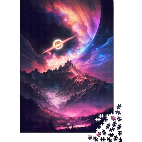 Puzzle Dawn_of_Black_Hole, Puzzles für Erwachsene, Holzpuzzles, Lernspiel für Erwachsene und Kinder, 500 Teile (52 x 38 cm) von XJmoney