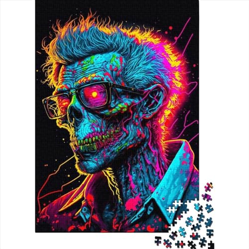 Puzzle Gangster-Zombie-Punk-Puzzles für Erwachsene, Holzpuzzles, Lernspiel für Erwachsene und Kinder, 500 Teile (52 x 38 cm) von XJmoney